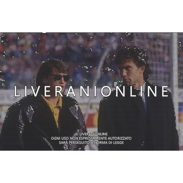 RETROSPETTIVA DAVIDE PELLEGRINI CALCIATORE NELLA FOTO DAVIDE PELLEGRINI CON LUCA PELLEGRINI AG ALDO LIVERANI SAS