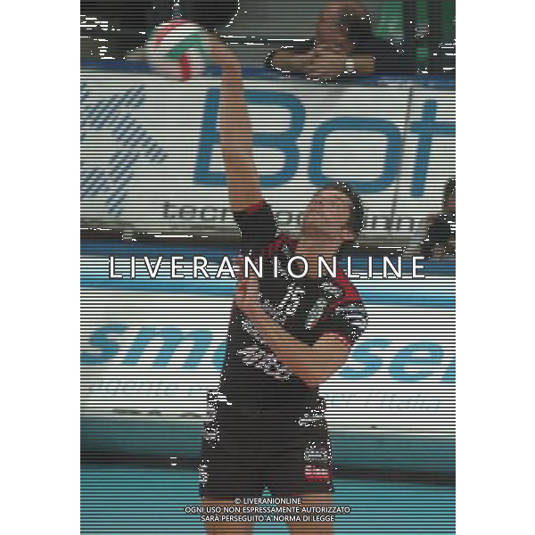 CUNEO 08/10/05 CAMPIONATO MASCHILE DI PALLAVOLO SERIE A1 BRE BANCA LANNUTTI CUNEO-SISLEY TREVISO NELLA FOTO CISOLLA ALBERTO PH GIGI ARCAINI/AG.ALDO LIVERANI