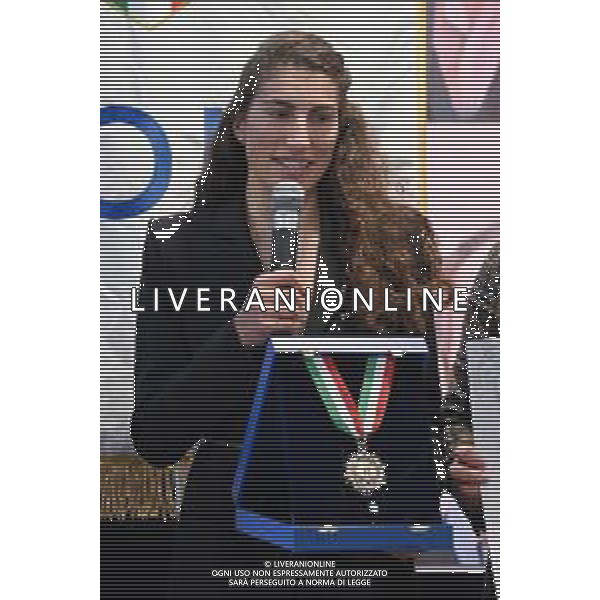 ¬© TVRG Consiglio Nazionale CONI nella foto Elisa Balsamo premiata con il Collare d\'Oro Milano 09-03-2022 Il 288o Consiglio Nazionale del CONI che si e\' svolto presso lo stadio Giuseppe Meazza San Siro foto Roberto Garavaglia/ag. Aldo Liverani sas/AGENZIA ALDO LIVERANI SAS