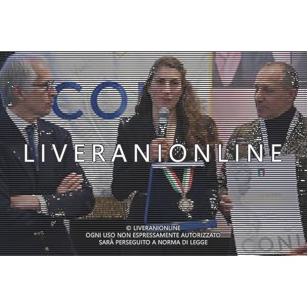 ¬© TVRG Consiglio Nazionale CONI nella foto Elisa Balsamo premiata con il Collare d\'Oro Milano 09-03-2022 Il 288o Consiglio Nazionale del CONI che si e\' svolto presso lo stadio Giuseppe Meazza San Siro foto Roberto Garavaglia/ag. Aldo Liverani sas/AGENZIA ALDO LIVERANI SAS
