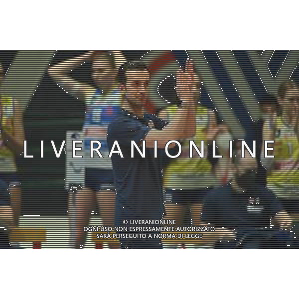 ¬© TVRG Daniele Santarelli allenatore Conegliano Vero Volley Monza vs Antonio Carraro Imoco Volley Conegliano CEV Champions League - quarti di finale gara di andata Monza 09-03-2022 Arena di Monza foto Roberto Garavaglia/ag. Aldo Liverani sas/AGENZIA ALDO LIVERANI SAS