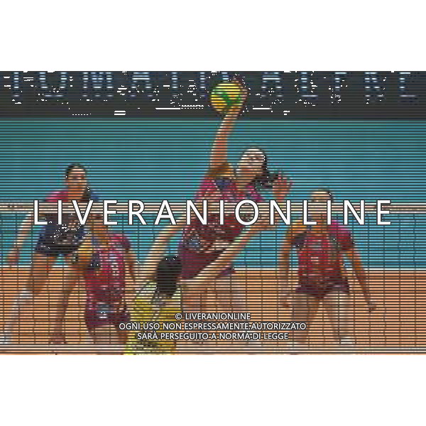© TVRG Dana Lynn Rettke (Monza) Vero Volley Monza vs Antonio Carraro Imoco Volley Conegliano CEV Champions League - quarti di finale gara di andata Monza 09-03-2022 Arena di Monza foto Roberto Garavaglia/ag. Aldo Liverani sas/AGENZIA ALDO LIVERANI SAS