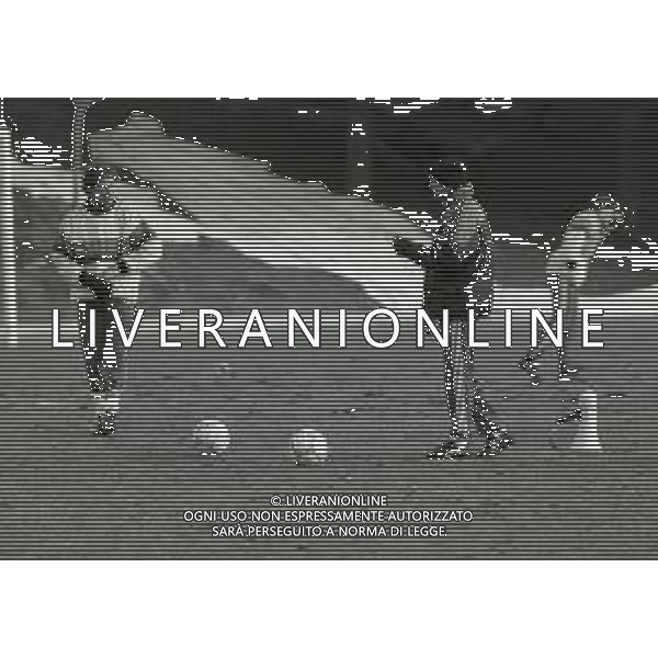 1991 MILANELLO-ALLENAMENTO MILAN CALCIO NELLA FOTO ARRIGO SACCHI E FRANCO BARESI AG ALDO LIVERANI SAS