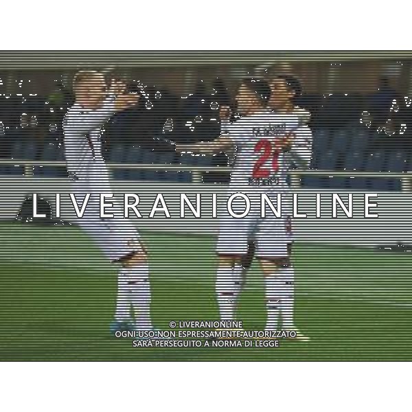 Atalanta-Bayer Leverkusen Europa League 2021/2022 Ottavi di finale Bergamo, 10 Marzo 2022 Nella foto: Charles Aranguiz esulta dopo il gol dell\'1-0 Ph. Soli - Ag. Aldo Liverani