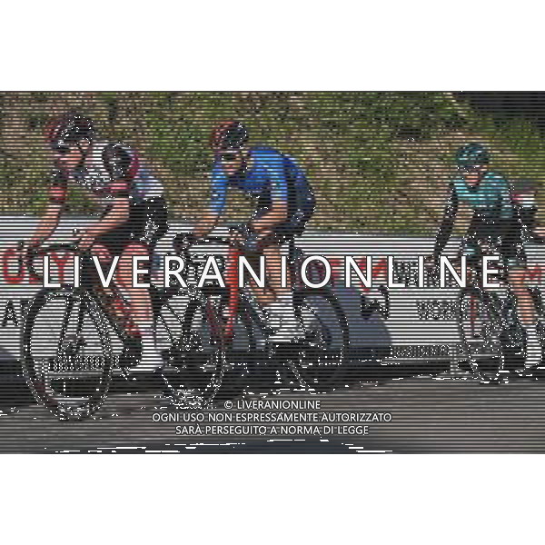 10-03-2022 Tirreno - Adriatico; Tappa 04 Cascata Delle Marmore - Bellante; 2022, Uae Emirates; 2022, Ineos - Grenadiers; Pogacar, Tadej; Ganna, Filippo; Bellante; ©SIROTTI / AGENZIA ALDO LIVERANI SAS