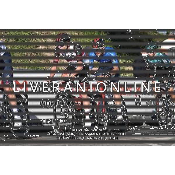 10-03-2022 Tirreno - Adriatico; Tappa 04 Cascata Delle Marmore - Bellante; 2022, Uae Emirates; 2022, Ineos - Grenadiers; Pogacar, Tadej; Ganna, Filippo; Bellante; ©SIROTTI / AGENZIA ALDO LIVERANI SAS