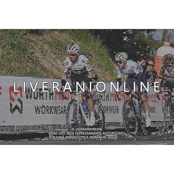 10-03-2022 Tirreno - Adriatico; Tappa 04 Cascata Delle Marmore - Bellante; 2022, Quick Step - Alpha Vinyl; Alaphilippe, Julian; Evenepoel, Remco; Bellante; ©SIROTTI / AGENZIA ALDO LIVERANI SAS