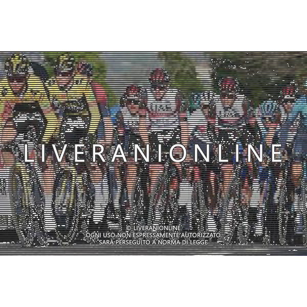 10-03-2022 Tirreno - Adriatico; Tappa 04 Cascata Delle Marmore - Bellante; 2022, Jumbo - Visma; 2022, Uae Emirates; Vingegaard, Jonas; Pogacar, Tadej; Bellante; ©SIROTTI / AGENZIA ALDO LIVERANI SAS