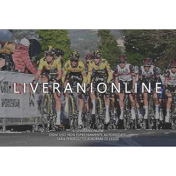 10-03-2022 Tirreno - Adriatico; Tappa 04 Cascata Delle Marmore - Bellante; 2022, Jumbo - Visma; Bouwman, Koen; Vingegaard, Jonas; Bellante; ©SIROTTI / AGENZIA ALDO LIVERANI SAS