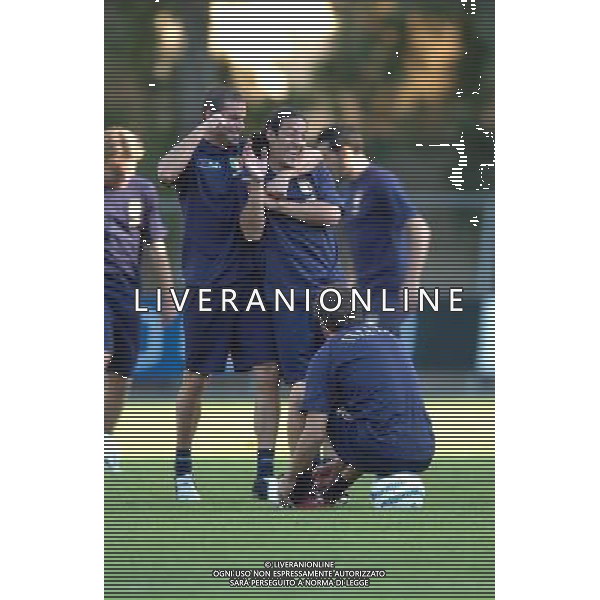 Galatina (Lecce ) 10/10/2005 Allenamento Nazionale Italiana nella foto: Camoranesi-Blasi Foto marco Lezzi / Ag.Aldo liverani