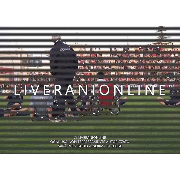 Galatina (Lecce ) 10/10/2005 Allenamento Nazionale Italiana nella foto: Marcello Lippi e Alessandro Del Piero Foto marco Lezzi / Ag.Aldo liverani