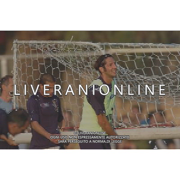 Galatina (Lecce ) 10/10/2005 Allenamento Nazionale Italiana nella foto: Materazzi-Blasi Foto marco Lezzi / Ag.Aldo liverani