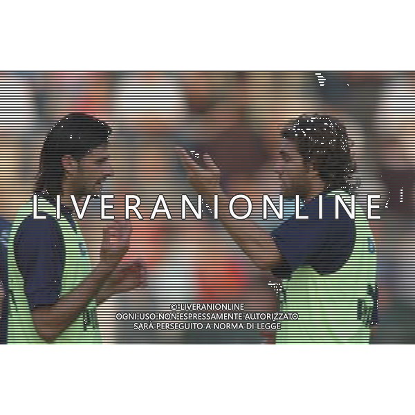 Galatina (Lecce ) 10/10/2005 Allenamento Nazionale Italiana nella foto: Vincenzo Iaquinta e Christian Vieri Foto marco Lezzi / Ag.Aldo liverani