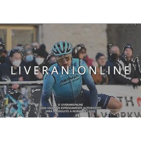 12-03-2022 Tirreno - Adriatico; Tappa 06 Apecchio - Carpegna; 2022, Astana - Qazaqstan; Moscon, Gianni; Apecchio; ©SIROTTI/AGENZIA ALDO LIVERANI SAS