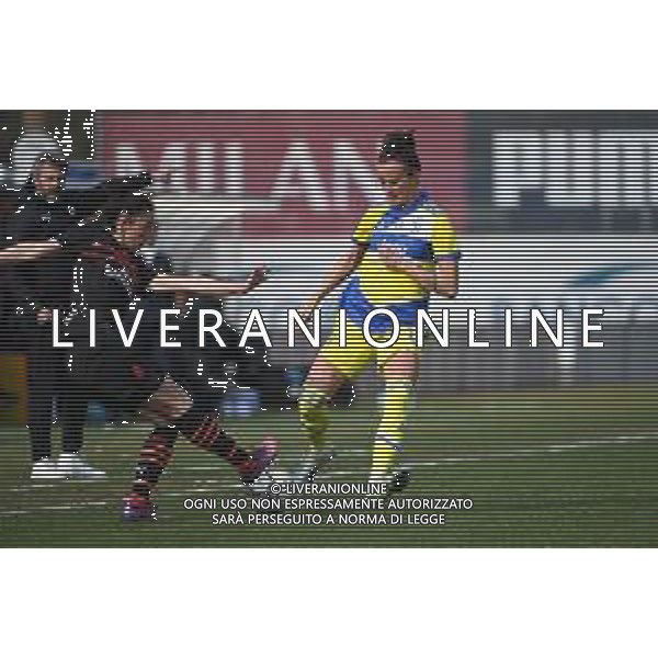 ¬© TVRG Laura Fusetti (Milan) e Barbara Bonansea (Juventus) Milan Women vs Juventus Women Coppa Italia femminile - semifinale gara di andata Milano 12-03-2022 Centro sportivo Peppino Vismara foto Roberto Garavaglia/ag. Aldo Liverani sas/AGENZIA ALDO LIVERANI SAS