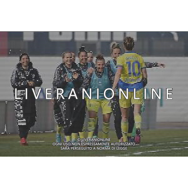 © TVRG esultanza Juventus dopo il gol dell\'1 a 0 Cristiana Girelli Milan Women vs Juventus Women Coppa Italia femminile - semifinale gara di andata Milano 12-03-2022 Centro sportivo Peppino Vismara foto Roberto Garavaglia/ag. Aldo Liverani sas/AGENZIA ALDO LIVERANI SAS