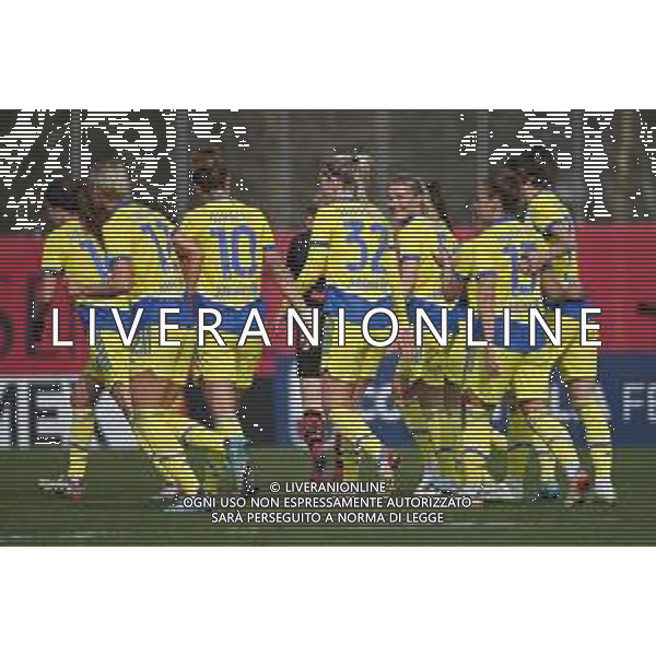 ¬© TVRG esultanza Juventus dopo il gol del 2 a 0 Elsa Amanda Nilden Milan Women vs Juventus Women Coppa Italia femminile - semifinale gara di andata Milano 12-03-2022 Centro sportivo Peppino Vismara foto Roberto Garavaglia/ag. Aldo Liverani sas/AGENZIA ALDO LIVERANI SAS
