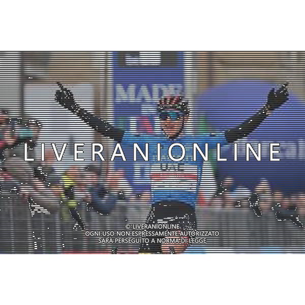 12-03-2022 Tirreno - Adriatico; Tappa 06 Apecchio - Carpegna; 2022, Uae Emirates; Pogacar, Tadej; Carpegna; ©SIROTTI/AGENZIA ALDO LIVERANI SAS