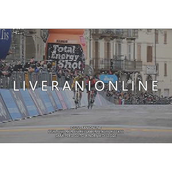 12-03-2022 Tirreno - Adriatico; Tappa 06 Apecchio - Carpegna; 2022, Jumbo - Visma; 2022, Bahrain - Victorious; Vingegaard, Jonas; Landa Meana, Mikel; Carpegna; ©SIROTTI/AGENZIA ALDO LIVERANI SAS