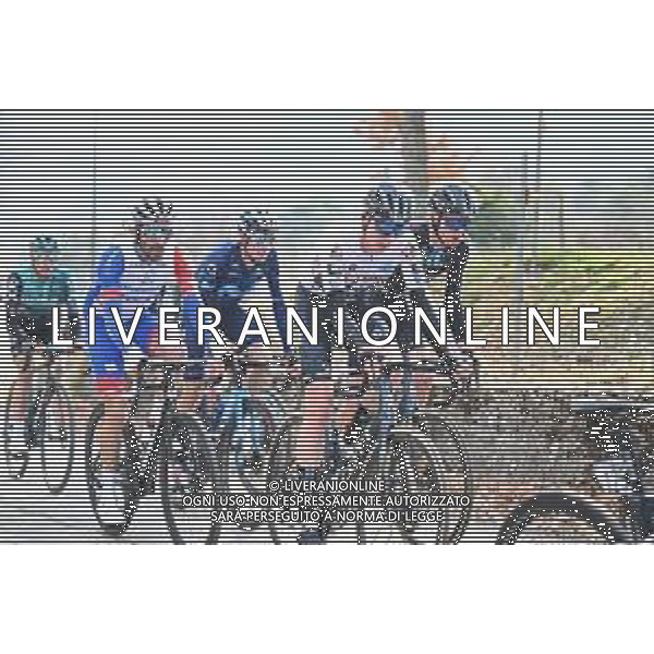 12-03-2022 Tirreno - Adriatico; Tappa 06 Apecchio - Carpegna; 2022, Dsm; 2022, Groupama - Fdj; Arensman, Thymen; Pinot, Thibaut; Monte Carpegna; ©SIROTTI/AGENZIA ALDO LIVERANI SAS