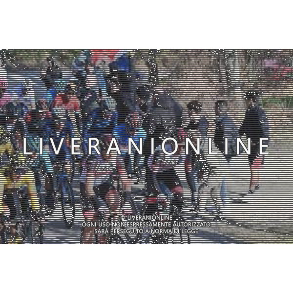 12-03-2022 Tirreno - Adriatico; Tappa 06 Apecchio - Carpegna; 2022, Uae Emirates; Formolo, Davide; Pogacar, Tadej; Majka, Rafal; Monte Carpegna; ©SIROTTI/AGENZIA ALDO LIVERANI SAS