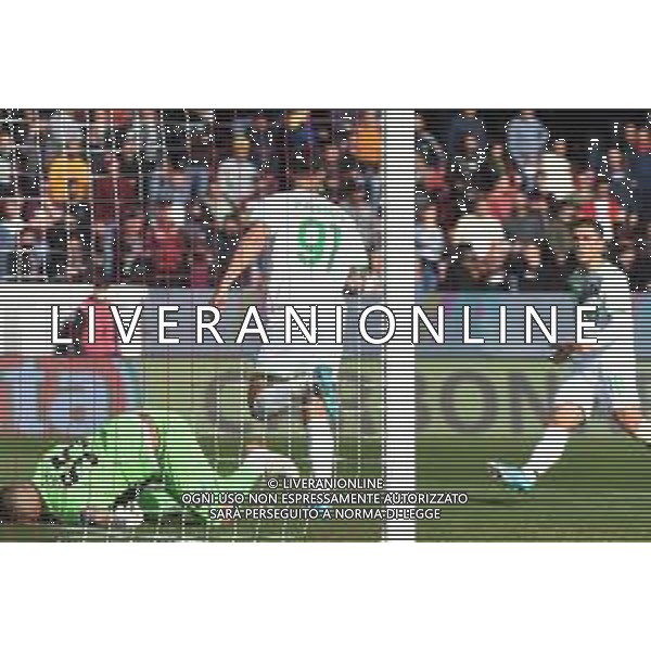 SALERNITANA - SASSUOLO CAMPIONATO CALCIO SERIE A TIM 12.03.2022 NELLA FOTO Gianluca Scamacca esultanza dopo il gol ©ROSITO/AGENZIA ALDO LIVERANI SAS