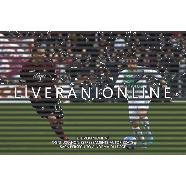 SALERNITANA - SASSUOLO CAMPIONATO CALCIO SERIE A TIM 12.03.2022 NELLA FOTO Maxime Lopez e Milan Djuric ©ROSITO/AGENZIA ALDO LIVERANI SAS