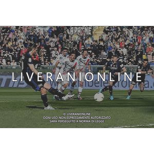 Gabriele Masotti/LMedia - AC Pisa vs US Cremonese - Italian soccer Serie B match 2021/2022 March 13 2022 - Arena Garibaldi Pisa, Italy AC Pisa vs US Cremonese Photo showing: Ernesto Torregrossa (Pisa) scores the goal of 1-0 on penalty @Gabriele Masotti/LiveMedia /AGENZIA ALDO LIVERANI SAS