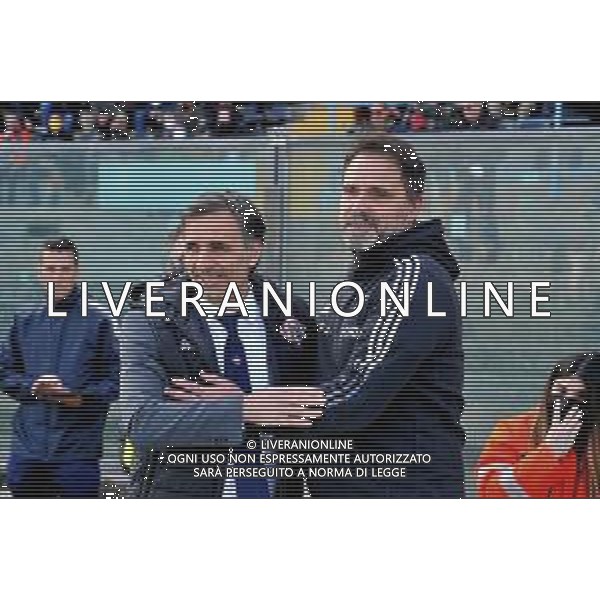 Gabriele Masotti/LMedia - AC Pisa vs US Cremonese - Italian soccer Serie B match 2021/2022 March 13 2022 - Arena Garibaldi Pisa, Italy AC Pisa vs US Cremonese Photo showing: Head coach of Cremonese Fabio Pecchia and Head coach of Pisa Luca D\'Angelo @Gabriele Masotti/LiveMedia /AGENZIA ALDO LIVERANI SAS