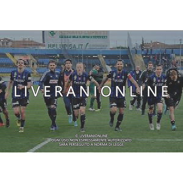 Gabriele Masotti/LMedia - AC Pisa vs US Cremonese - Italian soccer Serie B match 2021/2022 March 13 2022 - Arena Garibaldi Pisa, Italy AC Pisa vs US Cremonese Photo showing: Players of Pisa celebrate at the end of the match - esultanza a fine gara @Gabriele Masotti/LiveMedia /AGENZIA ALDO LIVERANI SAS