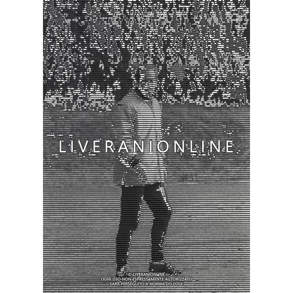 1974-1975 APPIANO GENTILE ALLENAMENTO INTER NELLA FOTO LUIS SUAREZ ALLENATORE INTER AG ALDO LIVERANI SAS