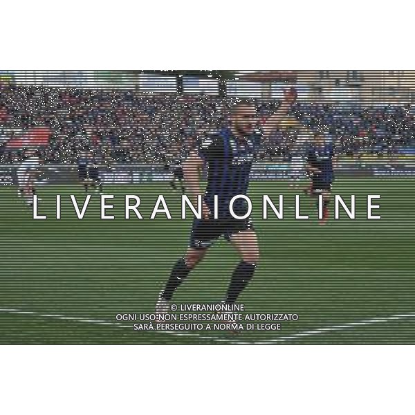 Gabriele Masotti/LMedia - AC Pisa vs US Cremonese - Italian soccer Serie B match 2021/2022 March 13 2022 - Arena Garibaldi Pisa, Italy AC Pisa vs US Cremonese Photo showing: George Puscas (Pisa) celebrates after scoring the goal of 3-0 @Gabriele Masotti/LiveMedia /AGENZIA ALDO LIVERANI SAS