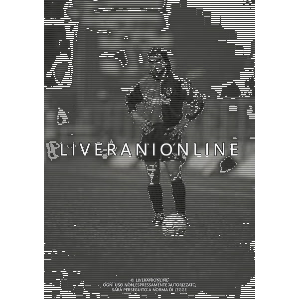 RETROSPETTIVA BRANCO CALCIATORE NELLA FOTO BRANCO CON LA MAGLIA DEL GENOA CALCIO NELL\'ANNO 1991 AG ALDO LIVERANI SAS