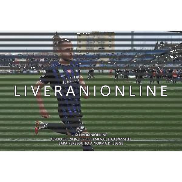 Gabriele Masotti/LMedia - AC Pisa vs US Cremonese - Italian soccer Serie B match 2021/2022 March 13 2022 - Arena Garibaldi Pisa, Italy AC Pisa vs US Cremonese Photo showing: George Puscas (Pisa) celebrates after the goal of 3-0 @Gabriele Masotti/LiveMedia /AGENZIA ALDO LIVERANI SAS