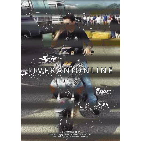 RETROSPETTIVA MIRKO GIANSANTI MOTOCICLISMO NELLA FOTO MIRKO GIANSANTI NELL\'ANNO 2000 AG CONTROLUCE MONZA-AG ALDO LIVERANI SAS