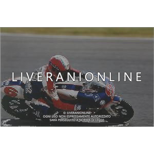 RETROSPETTIVA MIRKO GIANSANTI MOTOCICLISMO NELLA FOTO MIRKO GIANSANTI NELL\'ANNO 2001 AG CONTROLUCE MONZA-AG ALDO LIVERANI SAS