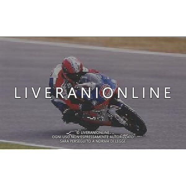 RETROSPETTIVA MIRKO GIANSANTI MOTOCICLISMO NELLA FOTO MIRKO GIANSANTI NELL\'ANNO 2001 AG CONTROLUCE MONZA-AG ALDO LIVERANI SAS
