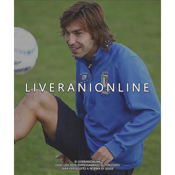 Coverciano (Fi) Allenamento della Nazionale Italiana di Calcio Nella foto: Pirlo Andrea.* Ph Gianni Nucci/Agenzia Aldo Liverani