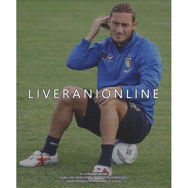 Coverciano (Fi) Allenamento della Nazionale Italiana di Calcio Nella foto: Totti Francesco.* Ph Gianni Nucci/Agenzia Aldo Liverani