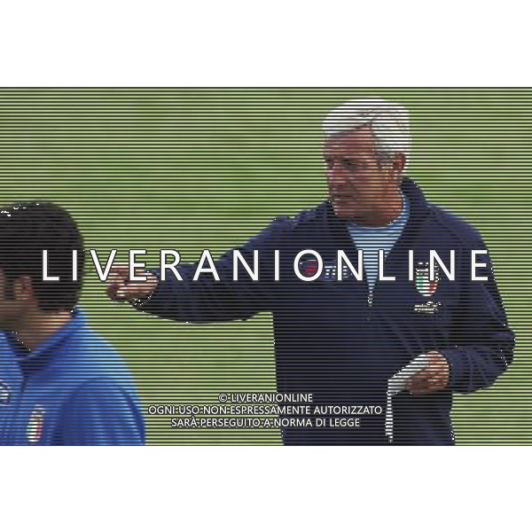 Coverciano (Fi) Allenamento della Nazionale Italiana di Calcio Nella foto: Lippi Marcello.* Ph Gianni Nucci/Agenzia Aldo Liverani