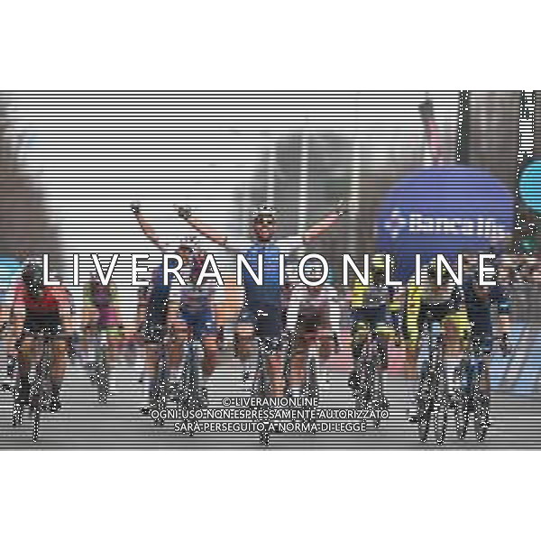 16-03-2022 Milano - Torino; 2022, Quick Step - Alpha Vinyl; 2022, Arkea - Samsic; 2022, Intermarche - Wanty Gobert; 2022, Totalenergie; Cavendish, Mark; Bouhanni, Nacer; Kristoff, Alexander; Sagan, Peter; Rivoli; ©SIROTTI/AGENZIA ALDO LIVERANI SAS