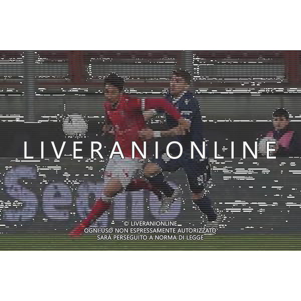 Loris Cerquiglini/LMedia - AC Perugia vs SPAL - Italian soccer Serie B match 2021/2022 March 16 2022 - Stadio Renato Curi Perugia, Italy AC Perugia vs SPAL Photo showing: matos ryder (n.10 perugia calcio) v celia raffaele (n.91 spal) @Loris Cerquiglini/LiveMedia /AGENZIA ALDO LIVERANI SAS