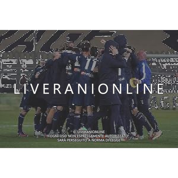 Loris Cerquiglini/LMedia - AC Perugia vs SPAL - Italian soccer Serie B match 2021/2022 March 16 2022 - Stadio Renato Curi Perugia, Italy AC Perugia vs SPAL Photo showing: spal exultation 1-1 @Loris Cerquiglini/LiveMedia /AGENZIA ALDO LIVERANI SAS