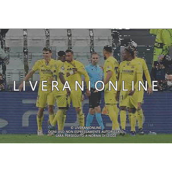Torino 16.03.2022 Stadio Allianz Stadium ©Alessandro Falzone/Agenzia Aldo Liverani Juventus vs Villareal 8^ di Champions League 2021/2022 Nella foto : esultanza villareal ©FALZONE/AGENZIA ALDO LIVERANI SAS