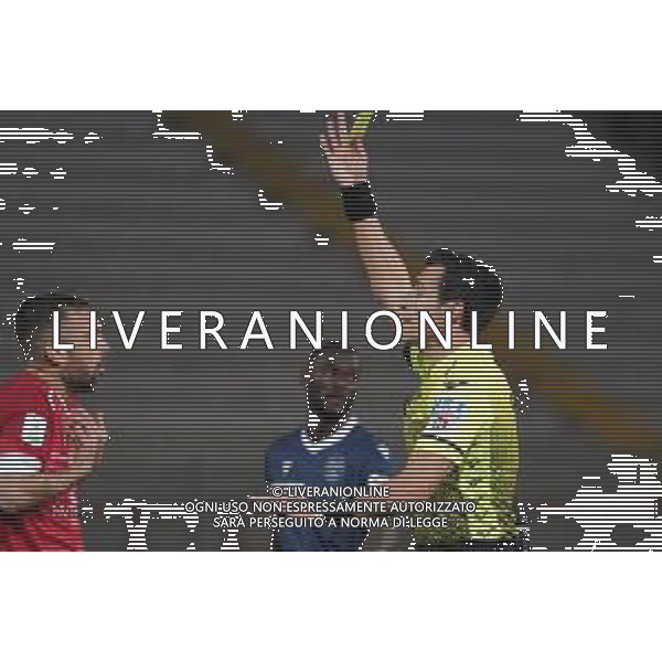Loris Cerquiglini/LMedia - AC Perugia vs SPAL - Italian soccer Serie B match 2021/2022 March 16 2022 - Stadio Renato Curi Perugia, Italy AC Perugia vs SPAL Photo showing: burrai salvatore (n.8 perugia calcio) cautioned @Loris Cerquiglini/LiveMedia AG ALDO LIVERANI SAS