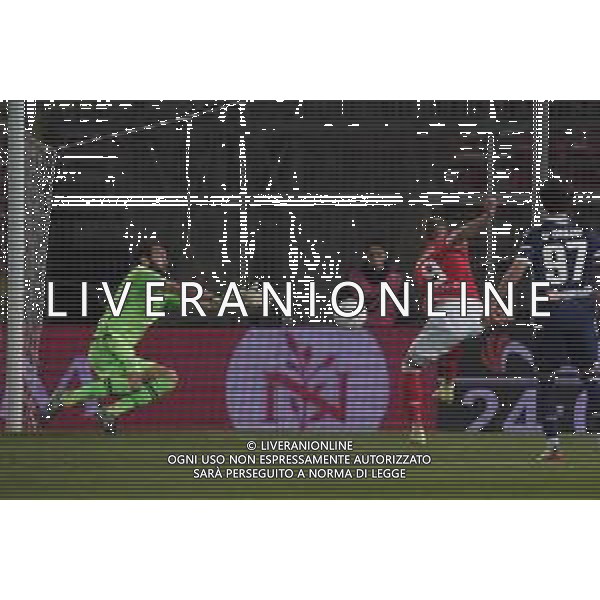 Loris Cerquiglini/LMedia - AC Perugia vs SPAL - Italian soccer Serie B match 2021/2022 March 16 2022 - Stadio Renato Curi Perugia, Italy AC Perugia vs SPAL Photo showing: de luca manuel (n. 09 perugia calcio) @Loris Cerquiglini/LiveMedia AG ALDO LIVERANI SAS