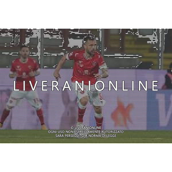 Loris Cerquiglini/LMedia - AC Perugia vs SPAL - Italian soccer Serie B match 2021/2022 March 16 2022 - Stadio Renato Curi Perugia, Italy AC Perugia vs SPAL Photo showing: kouan oulai christian ‚Äúk. oulai‚Äù (n.28 perugia calcio) @Loris Cerquiglini/LiveMedia AG ALDO LIVERANI SAS