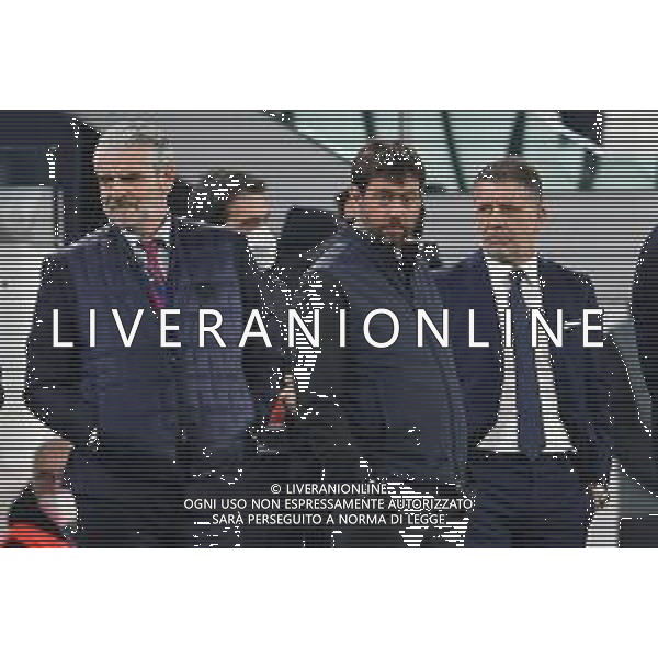 Torino 16.03.2022 Stadio Allianz Stadium ©Alessandro Falzone/Agenzia Aldo Liverani Juventus vs Villareal 8^ di Champions League 2021/2022 Nella foto : Maurizio Arrivabene-Andrea Agnelli-Federico Cherubini