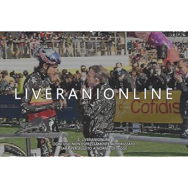19-03-2022 Milano - Sanremo; 2022, Jumbo - Visma; Van Aert, Wout; Colnago, Ernesto; Milano - Velodromo Vigorelli; ©SIROTTI/AGENZIA ALDO LIVERANI SAS