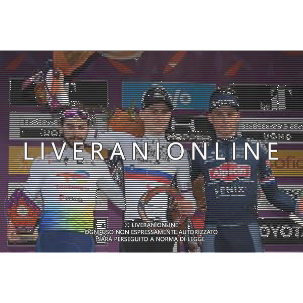 19-03-2022 Milano - Sanremo; 2022, Bahrain - Victorious; 2022, Totalenergie; Mohoric, Matej; Turgis, Anthony; Van Der Poel, Mathieu; Sanremo; ©SIROTTI/AGENZIA ALDO LIVERANI SAS